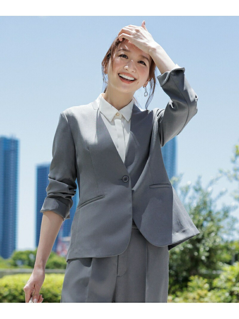 【新品】any SiS メルトンライク　ピーコート　アイボリーベージュ　2 セットアップ可】メルトンライク ピーコート / ANY SIS