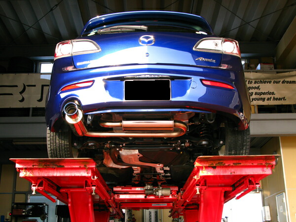 Gp Sports ジーピースポーツ Exas Evo Tune マフラー 品番 アクセラスポーツ s c Blefw Jasma認定 車検対応 オールステンレス チタンテールマフラー メーカー直送のため代引き不可 Av Drop Com