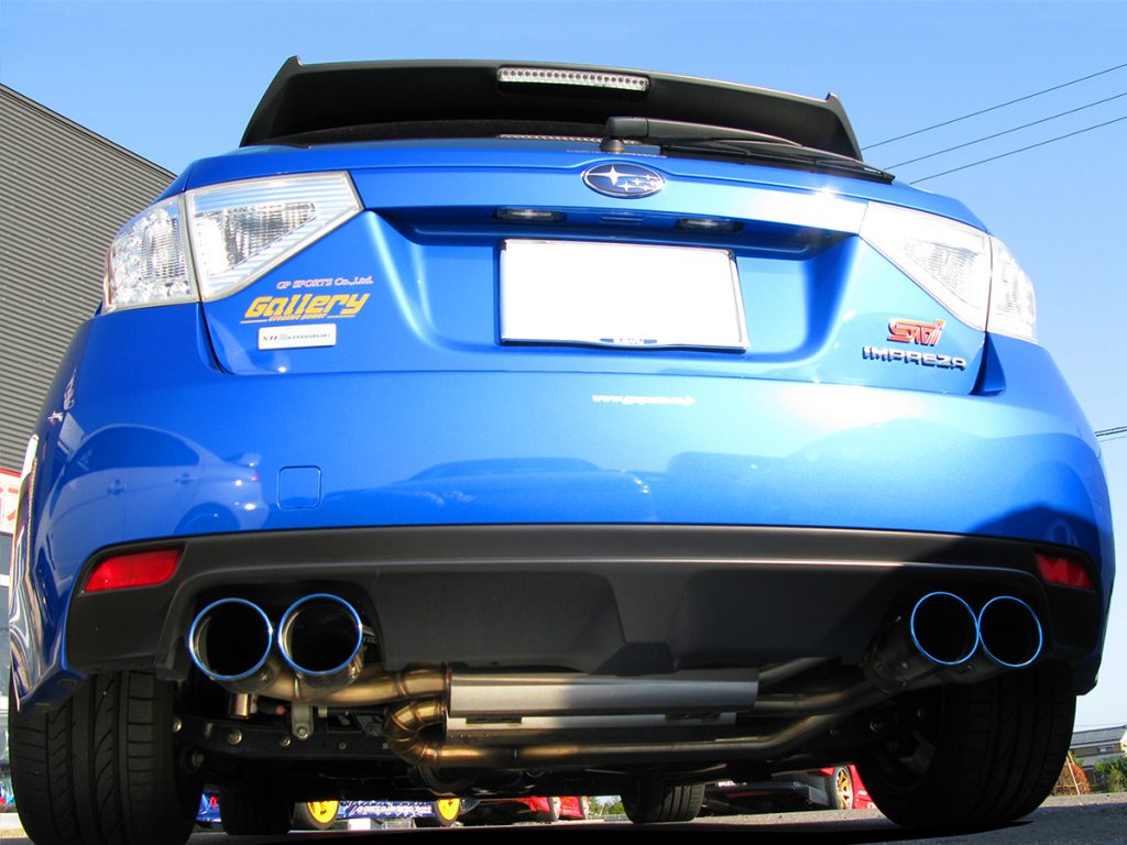 品番 インプレッサwrx Grb Sports ジーピースポーツ Sti 車用品 マフラー Jasma認定 Grb Tune メーカー直送のため代引き不可 Gp 排気系パーツ Exas Evo 車検対応 車高短対応 オールステンレス チタンテールマフラー エニタイム