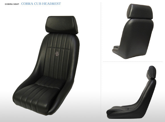 COBRA CUB コブラ キャブ ブラック レザー ヘッドレスト付き VINTAGE SELECTION ヴィンテージ セレクション 旧車・クラシックカー・フルバケ・バケットシート