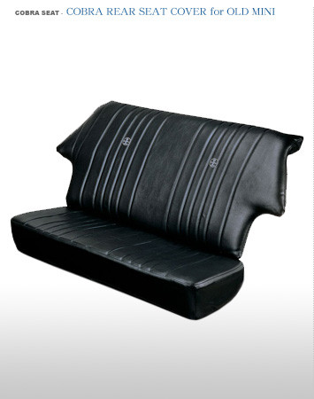 COBRA コブラ COBRA REAR SEAT COVER for OLD MINI コブラ リアシートカバー オールド ミニ ブラックレザー VINTAGE SELECTION ヴィンテージ セレクション