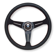 NARDI CLASSIC ナルディ クラシック SPORTS TYPE-A パンチングレザー レッドステッチ 330mm N005