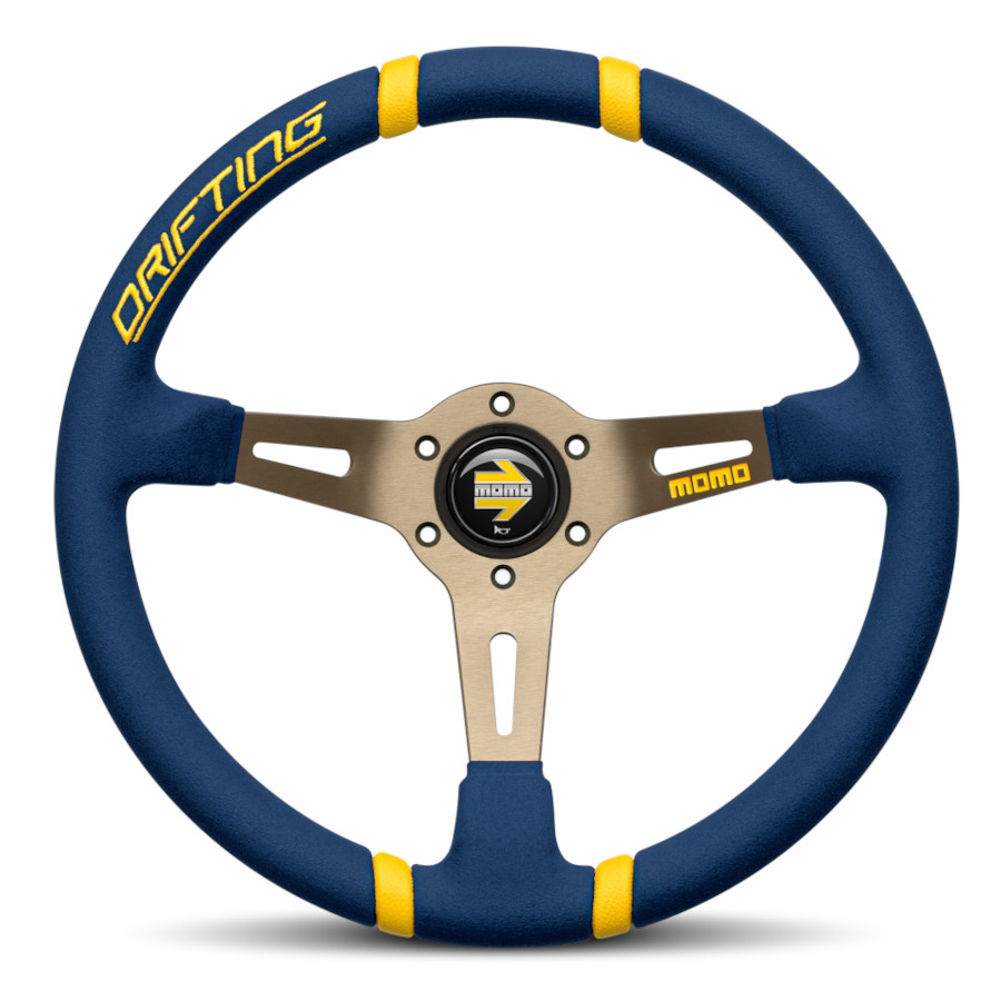 正規品 MOMO DRIFTING モモ ドリフティング MICROFIBER マイクロファイバー 35パイ ブルー｜エニタイム