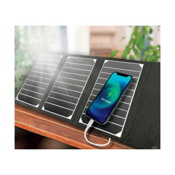 エアージェイ ソーラー充電器16WBK AJ-NSOLAR16W BK