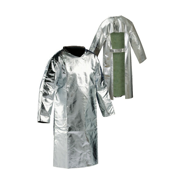 JUTEC 耐熱保護服 袖付エプロン XLサイズ HSFM120KA-2-56｜安全モール 店
