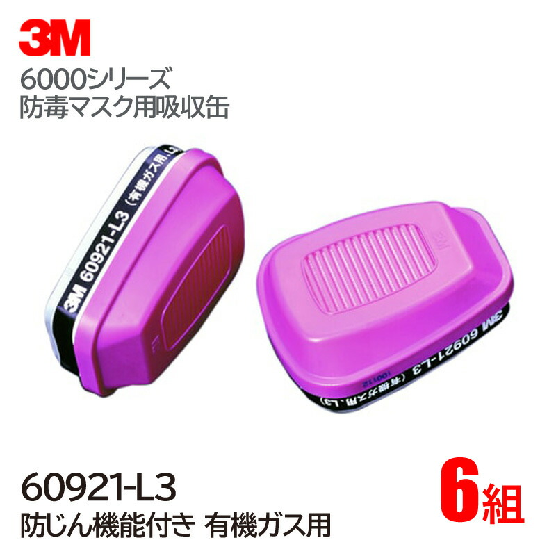 楽天市場】3M 6001 有機ガス用吸収缶 2入り 1袋 型式 6001-OV-01 3M