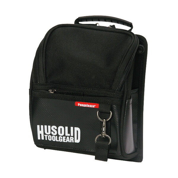 ペンギンエース HUSOLID TOOLGEAR フタ付腰袋 L HT-005