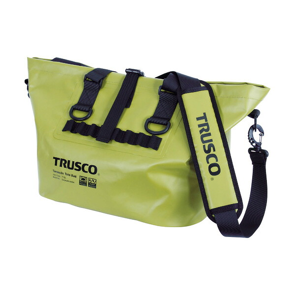 TRUSCO 防水ターポリントートバッグ Lサイズ オリーブドラブ TTBL-OD