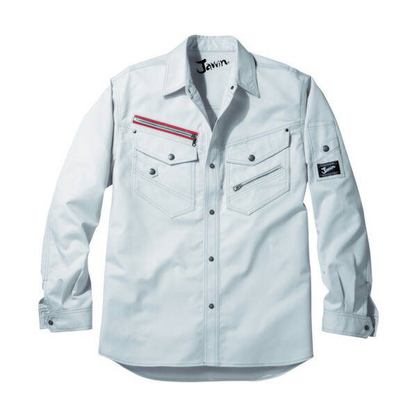 Jawin ナガソデシャツ Sサイズ シルバー 52104-036-S