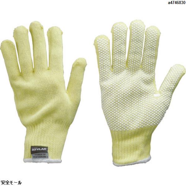 トワロン まとめ買い 耐切創手袋 ケブラーK-10G うす手スベリ止付 L (10双入)　K10GSL　1袋