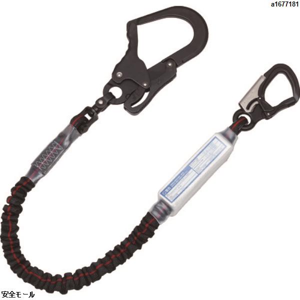 KH ジャバラ剣総アルミ自在小フック17黒/緋ライン　S1T6WK17　1本｜安全モール 店