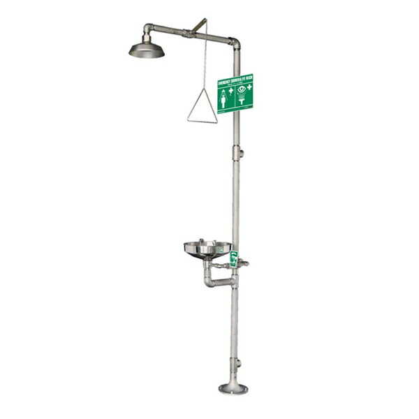 楽天市場 代引不可 Anzen Mall 緊急シャワー 洗眼器 Am 200 緊急用シャワー 洗眼器モデル オールステンレス 安全モール 楽天市場店
