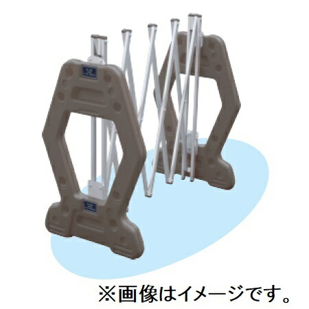 伸縮式AZゲート 1連タイプ　ブラウン色　安全興業【大型商品・個人宅配送不可】 14,454円