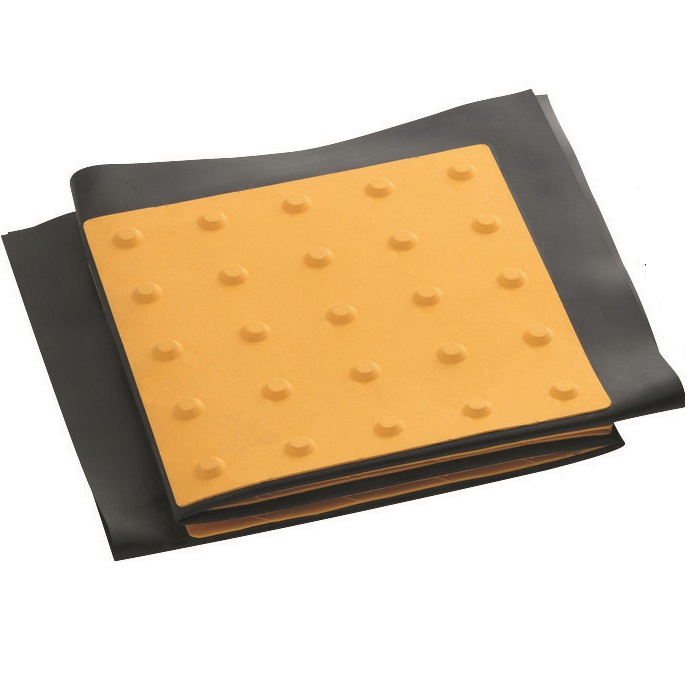 点字引っ敷き(折りたたみ式)  300角尖んがり手合い 710W×1020L(3枚2洌) 天然ゴム引っ敷き AR-0958