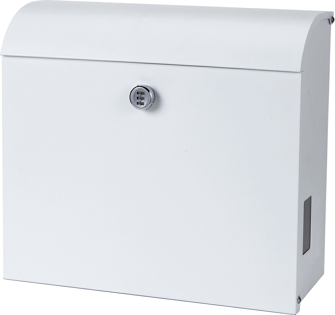 丸三タカギ Mailporchi メルポーチ 白いこと スチール写真焼付ペンキ塗り 大静電容量郵便うけ W400×H360×D178粍 NMLP-P