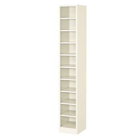 10人用シューズボックス席(開けはなし手合い）(中棚なし）(内寸H143粍)(10段×1列) 【領域押さえる貨物輸送無料】 /MI-BS-10NH1S(N)