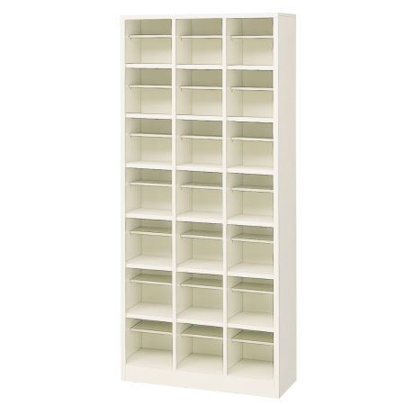 21人用シューズボックス(オープンタイプ）(中棚付き）(7段×3列) 【地域限定送料無料】 /MI-BS-21H3(N)