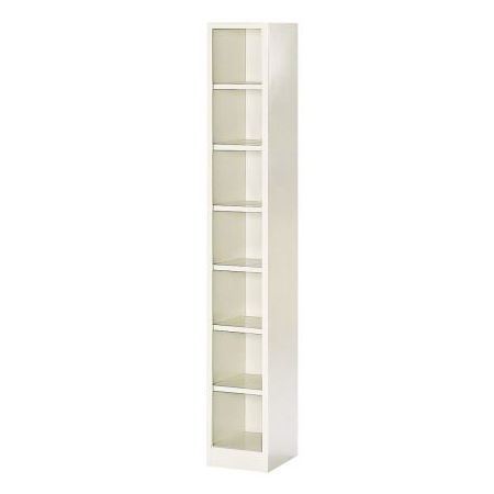 7人用シューズボックス(オープンタイプ）(中棚なし）(内寸H220mm)(7段&times;1列) 【地域限定送料無料】 /MI-BS-7NH1L(N)｜株式会社アオバ　店 21,761円