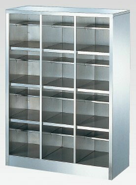 12人用ステンレスシューズボックス(開けはなし手合い）(中棚付き添い人）(4段×3列) 【領域押さえる貨物輸送無料】 /MI-BS-SUS12W(N)