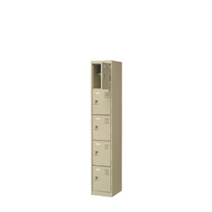 5人用シューズボックス(中棚付き)(鍵付き)(ロング用Ｈ290)(5段×1列) 【地域限定送料無料】 /MI-BST1-5LLK(N)