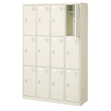 12人用シューズボックス席(中棚付き添い人)(鍵なし)(ロング用Ｈ524)(3段×4列) 【地方制限事項貨物輸送無料】 /MI-BST4-3LLHL(N)