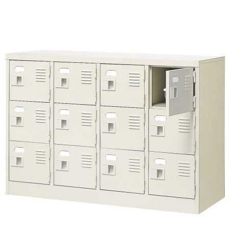 12人用シューズボックス(中棚なし)(鍵なし)(3段×4列) 【地域限定送料無料】 /MI-BST4-3W(N) 42,636円