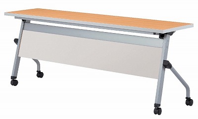 はね上げ式・平行スタッキングテーブル 幕板付 W1800×D450×H450 【地域限定送料無料】/NS-LCJ-1845P
