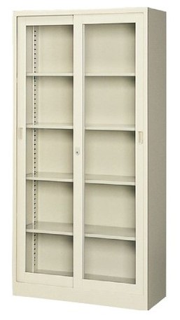 ガラス戸引き違い書庫 W880×D400×H1790mm 3×6 浅型 【地域限定送料無料】/SE-G-36SG 28,171円