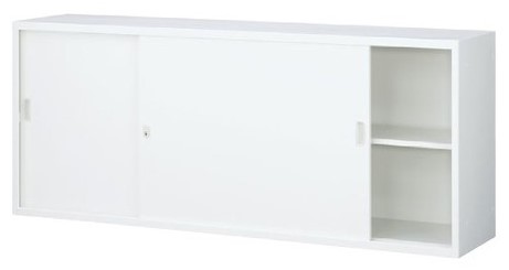 スチール引戸書庫 上置用 W1760×D400×H730mm 【地域限定送料無料】/SE-ANW-62S