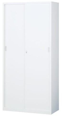 スチール引戸書庫 下置用 アジャスター付 W880&times;D400&times;H1850mm 【地域限定送料無料】/SE-ANW-36S｜株式会社アオバ　店 38,253円
