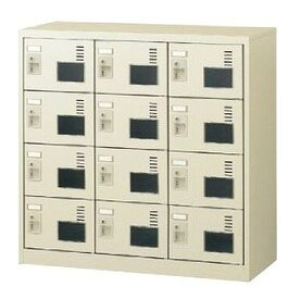 12人用シューズボックス 錠なし 3列4段 窓付タイプ 【地域限定送料無料】/SE-SLC-M12W-K2|株式会社アオバ 店