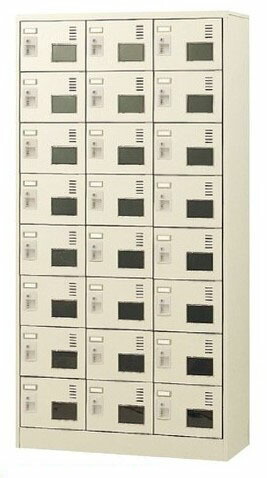24人用シューズボックス席 文字盤錠 3列8段 窓付手合い  【地方制限事項貨物輸送無料】/SE-SLC-24TW-D2
