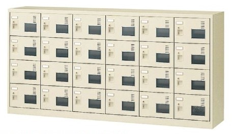 24人用シューズボックス席 内筒取り替えっこ錠 6列4段 窓付手合い  【領域押さえる貨物輸送無料】/SE-SLC-24YW-T2