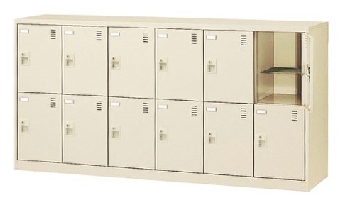 12人用シューズボックス シリンダー錠 合鍵2本付き 6列2段 窓無タイプ 【地域限定送料無料】/SE-SLC-12Y-S2｜株式会社アオバ　店