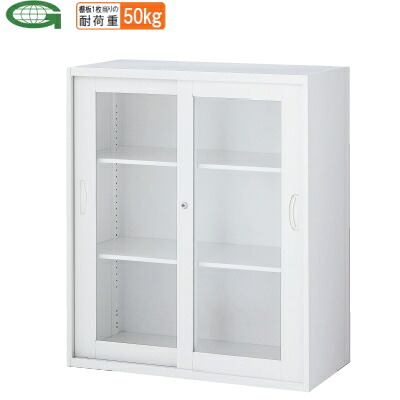 枠付ガラス引戸書庫 上下兼用 W900×D400×H1050mm 【地域限定送料無料】/SE-RW4-10SG