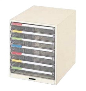 B4レターケース 卓上 浅型7段×1列 /TO-B4-7P|株式会社アオバ 店