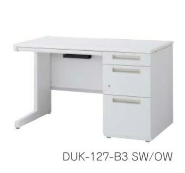 デュエナ 片袖机　デスク Kタイプ　L 型脚　B4-3段　W1600×D600×H720mm /TO-DUK-166-B3 □/□