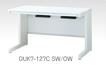 デュエナ 平机 学習机 K印字機 L 型脚 引き出し付き添い人 W800×D600×H700粍 /TO-DUK7-086C □/□