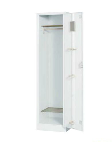 1人用ロッカー　スタンダード　鍵付　シリンダー錠　ホワイト /TO-LK-1-WH