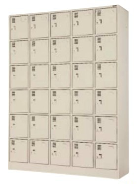 30人用シューズロッカー 4列×7段 合鍵付 中棚付き添い人 /TO-SLK-3056-TNG