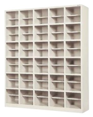 30人用シューズボックス オープンタイプ 5列×6段 中棚付き /TO-SR-3056A-TNG|株式会社アオバ 店