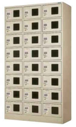 24人用文字盤錠小物ロッカー 窓付き添い人 文字盤式錠 /TO-DWLK-2438N