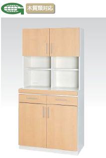商行為勝手もと OKW 判定基準手合い W900×H1800粍 /TO-OKW-918K-PM 収納家具-食器棚・キッチンボード