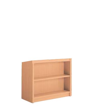 木製書架　直立　1連　両側　2段　高さ830mm /TO-R-BED｜株式会社アオバ　店