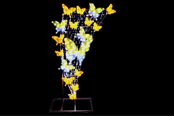 楽天市場】【イルミネーション】【大型商品】バタフライ【ブルー】【大