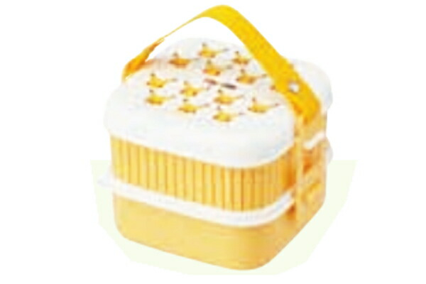 ポケットモンスター　2段ピクニックボックスピカチュウ　ポケモン　ゲーム　アニメ　映画　お弁当箱　弁当箱　ランチボックス　キャンプ　アウトドア　バーベキュー　行楽　運動会　ピクニック　雑貨　グッズ画像