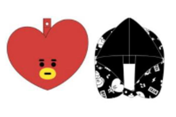 楽天市場】フード付きネックピロー BT21 ネックピロー_COOKY : 丸眞