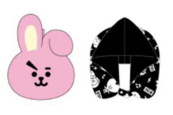 楽天市場】フード付きネックピロー BT21 ネックピロー_COOKY : 丸眞