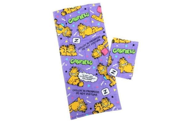 ガーフィールド フェイスタオル2p エイティーズ アメキャラ アメリカ アニメ 漫画 たおる タオル 子供 キッズ 2枚組 2枚入り 2枚セット 雑貨 グッズ かわいい バーゲンセール