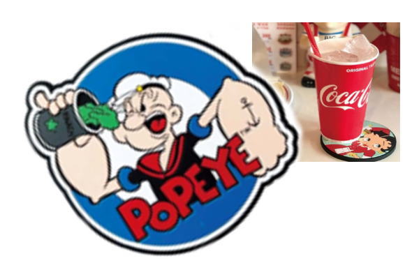 アメリカン雑貨 Popeye ラバーコースター Usa ポパイ アメリカ アメキャラ オリーブ アニメ